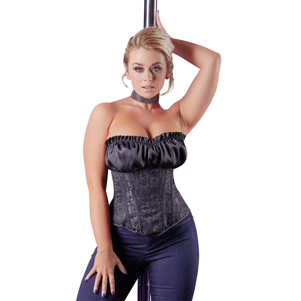 Wetlook-Pants mit Zip schwarz