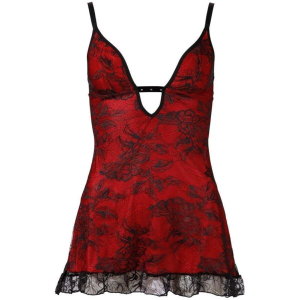 Minikleid aus rotem Satin