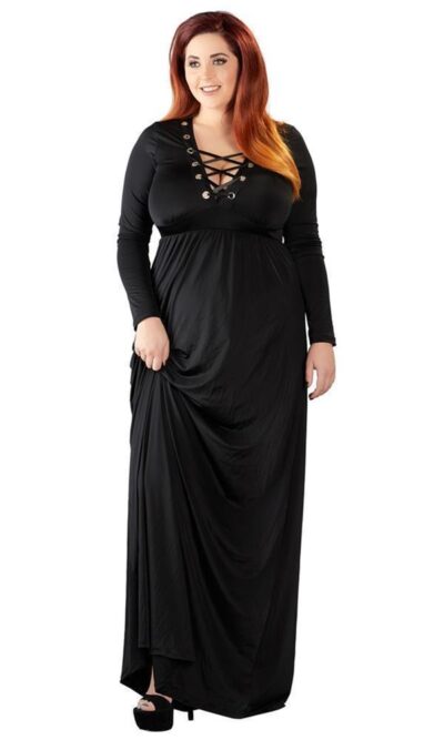 Kleid lang schwarz