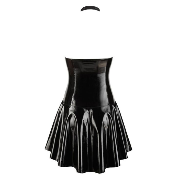 Lack-Minikleid mit Netz L (44/46)