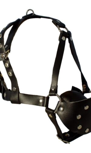 Leder-Sackknebel-Harness