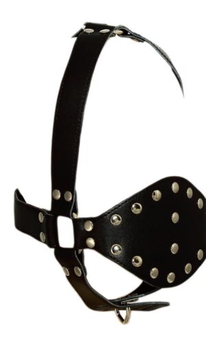 Leder-Schildknebel-Harness