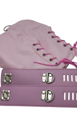 Fäustlinge abschließbar pink